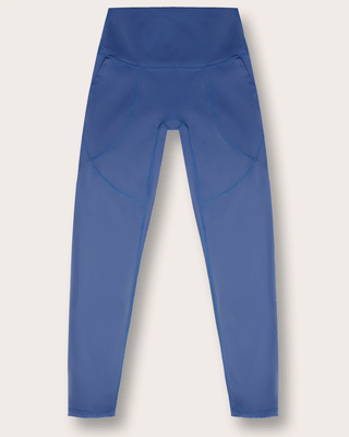 Soft Recycled Leggings With Pockets - Blue