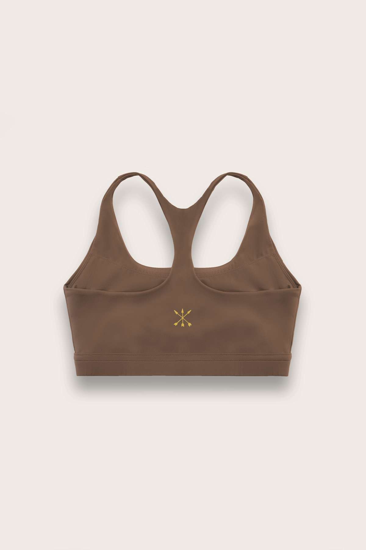 Soft Recycled Sports Bra - Cappuccino back