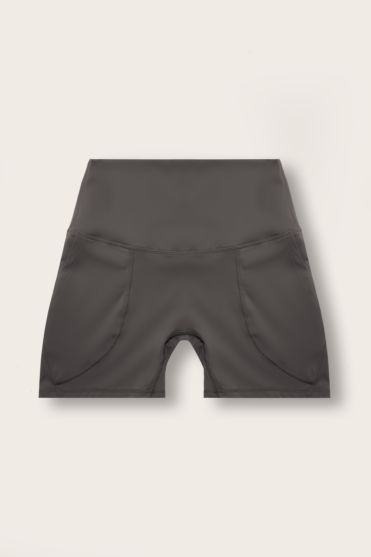 Soft Recycled Contour Shorts With Pockets - Slate Grey