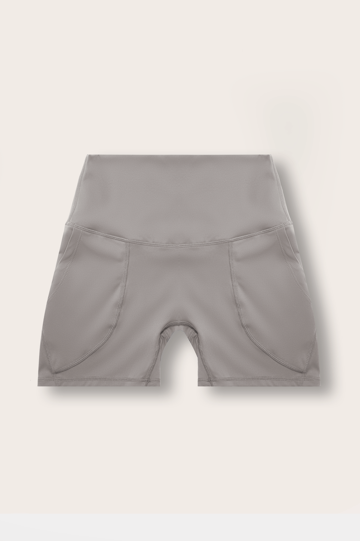 Soft Recycled Contour Shorts With Pockets - Taupe