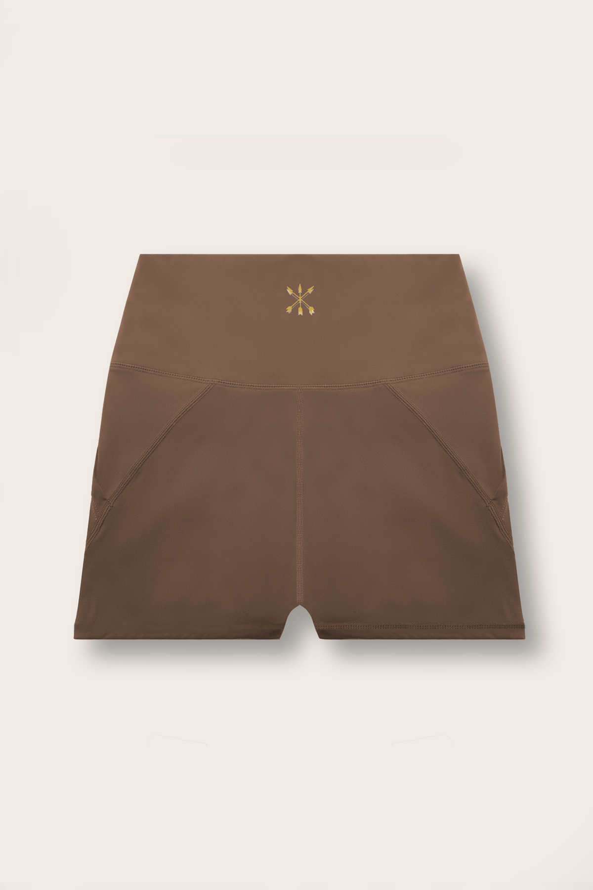 Soft Recycled Contour Shorts With Pockets - Cappuccino back