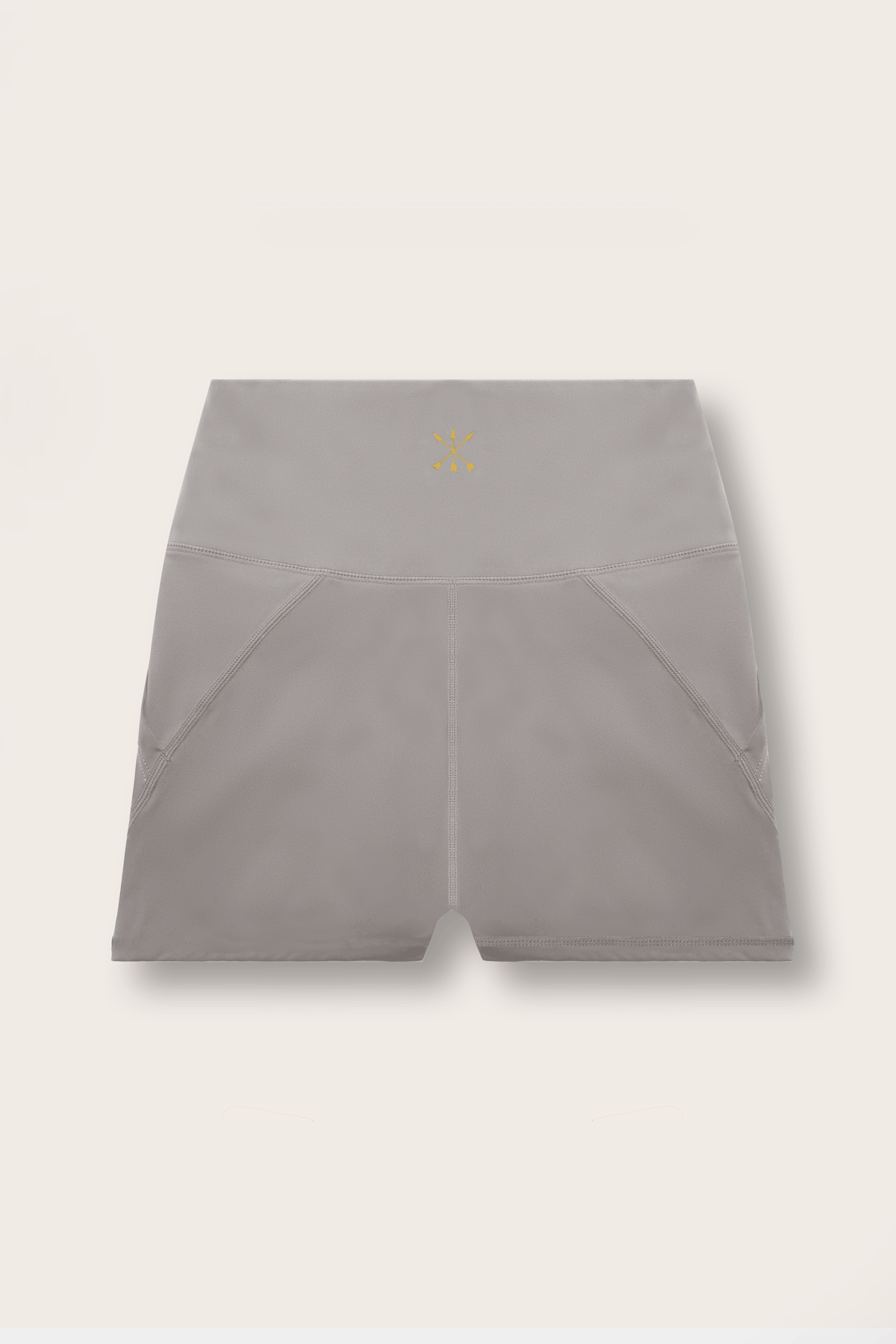 Soft Recycled Contour Shorts With Pockets - Taupe back