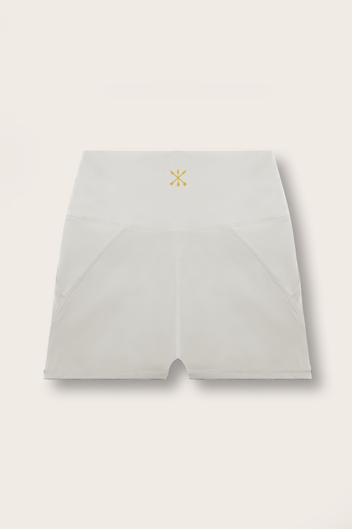 Soft Recycled Contour Shorts With Pockets - Oatmeal back