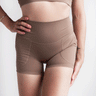 Soft Recycled Contour Shorts With Pockets - Cappuccino on model